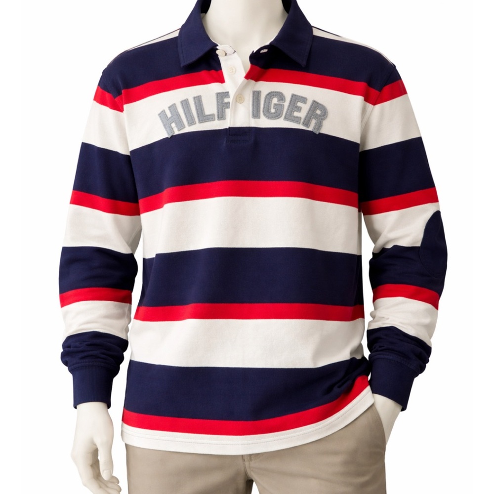 NWT Tommy Hilfiger Boy’s XL 100% Cotton Long Sleeve Polo